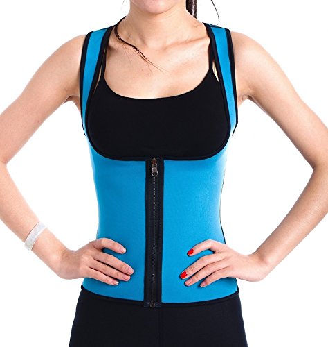 ValentinA Womens Neoprene Body Shaper, Hot Slimming Sweat Vest, Stomach Fat Burner, Compression Tummy Control Shapewear, Best Abdominal Trainer, Workout Sauna Suit for Weight Loss