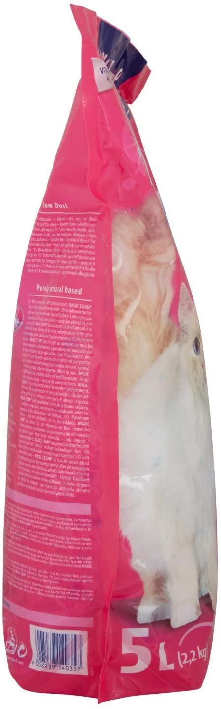 Vitakraft Magic Clean - Juego de arena para gatos (5 L, 6 unidades)