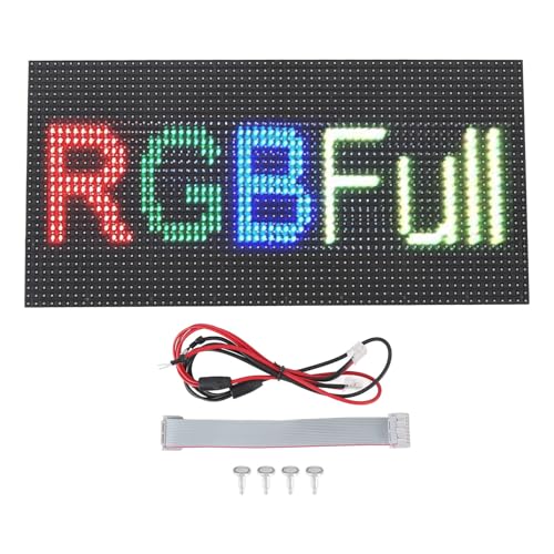 P10 LED Display Full Color LED Screen 320x160mm for Storefronts Salons Cafes USB RGB High Brightness Programmable Advertising Board
