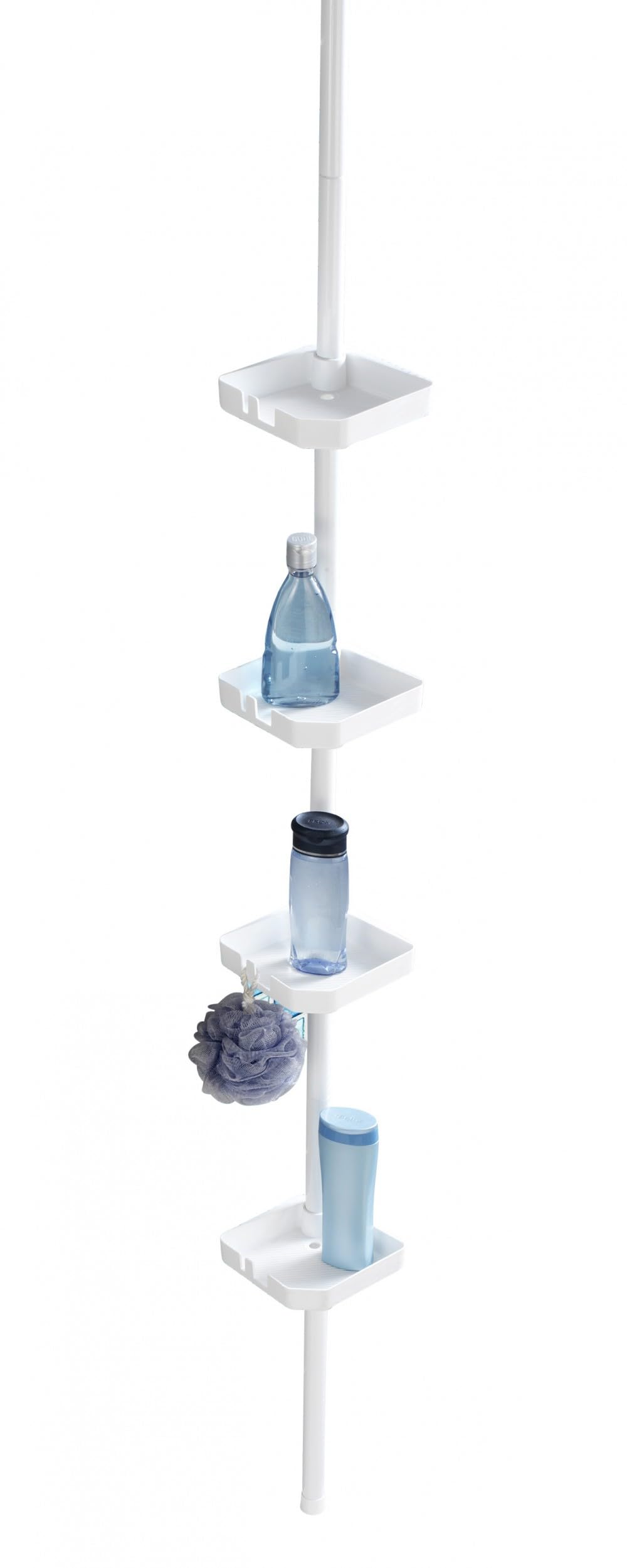 Étagère de douche à suspendre Funky blanc pour rangement de salle de bain