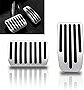 Yonput 2 Pack Fits for Tesla 2022 Model Y Model 3 Aluminum Pedal Covers Accessories, Non-Slip Accelerator Brake Foot Rest Pedal Extenders, Performance Pedal Pads Kit for 2016-2021 Model 3/Y (Silver)