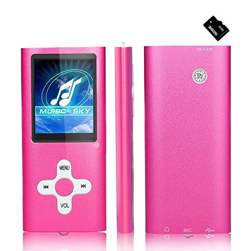 MP3 Player / MP4 Player, Hotechs MP3 Music Player with 32GB Memory SD Card Slim Classic Digital LCD 1.82'' Screen Mini USB Port with FM Radio, Voice Record