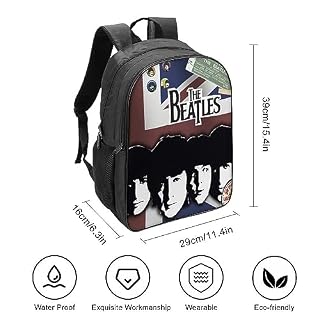 CSTAL The Beatles Sac D’école Pour Enfants Rock Band Sac à Dos Enfant Étudiant Cartable Adolescents Bagages Sac D’école Décontracté Sac De Voyage 16inch - Les Beatles, Paul McCartney, John Lennon, RIngo Starr, George Harrison CSTAL The Beatles Sac D'école Pour Enfants Rock Band Sac à Dos Enfant Étudiant Cartable Adolescents Bagages Sac D'école Décontracté Sac De Voyage 16inch – Image 4