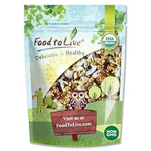 Food to Live Organic Variety Trail Mix, 2 Pounds Raw and Non-GMO Snack Mix Contains Goji Berries, Coconut Chips, Mulberries, Cashews, Walnuts, Pumpkin Seeds. Vegan Superfood, Kosher, No Added Sugar