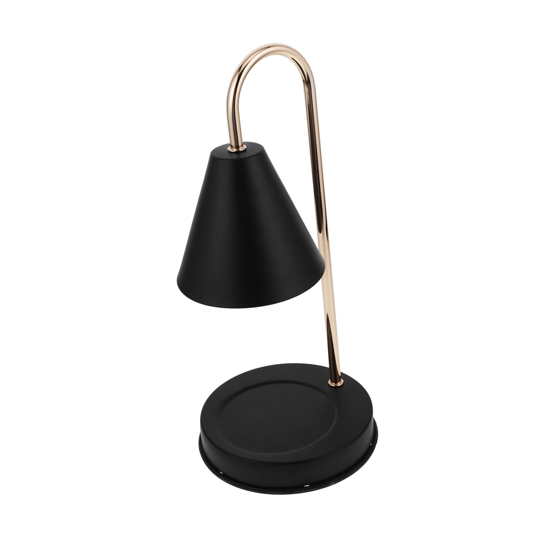OUNONA Home Decor Lights Candle Home Decor Accessories Wax Melt Warmer Wax Warmer Lamp Decor Lamp Warm Light Lamp Fragrance Lamp Hot Melt Lamp Brass Black