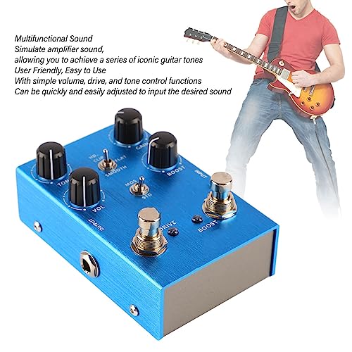 Pédale de Guitare à Distorsion, Pédale d’effet de Guitare en Alliage d’aluminium Conviviale, Contrôle du Volume Audio Multifonction pour Groupe (Bleu) - Les Beatles, Paul McCartney, John Lennon, RIngo Starr, George Harrison Pédale de Guitare à Distorsion, Pédale d'effet de Guitare en Alliage d'aluminium Conviviale, Contrôle du Volume Audio Multifonction pour Groupe (Bleu) – Image 7