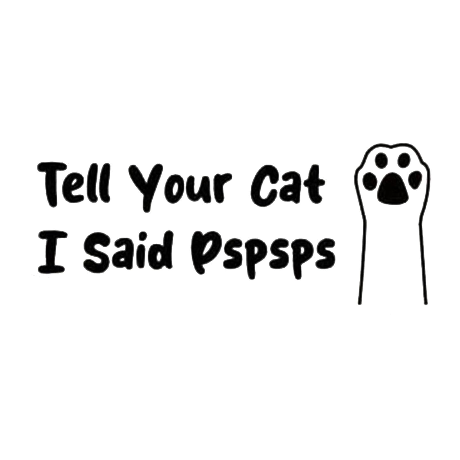Adhesive Cats Paws Decal, Removable Smooth Surfaces Indoor Outdoor Bike Decal