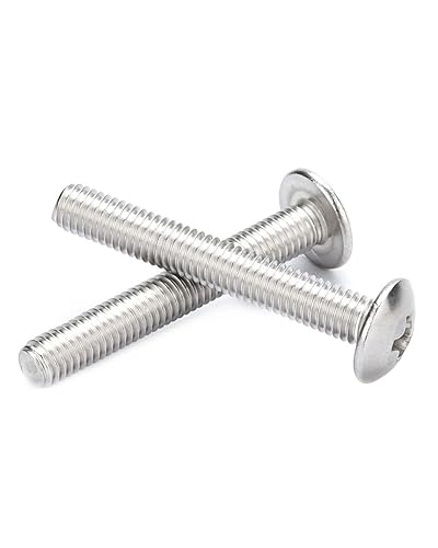 Miniatura 1 de Tornillos de cabeza Phillips M4 x 1.772 in, tornillos de acero inoxidable 304, paquete de 100 unidades