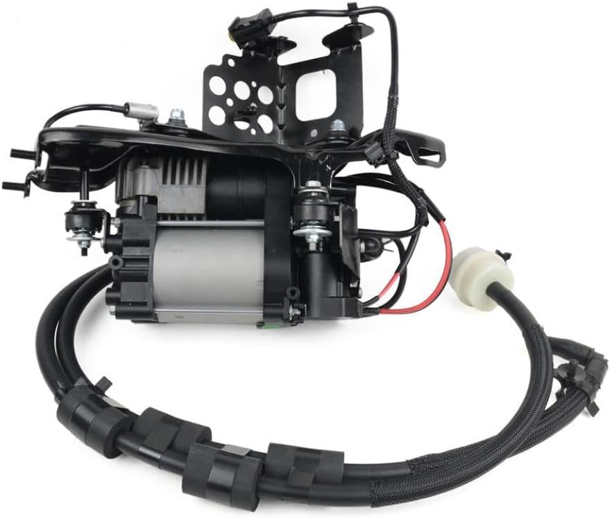 Air Suspension Compressor with Bracket 12V Compatible with Automotive Motorcycle Parts Compatible with Cherokee WK2 Compatible with Part Number 68204387 68204730AF 68204730AG 68232648AA 68204730AB
