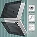 FINTIE Case Compatible with Microsoft Surface Laptop 5/4 / 3 Model 1951/1868 - [Snap-On] Clear Hard Shell Cover Fit 13.5 inch Touch Screen w/Metal Keyboard, Crystal Black