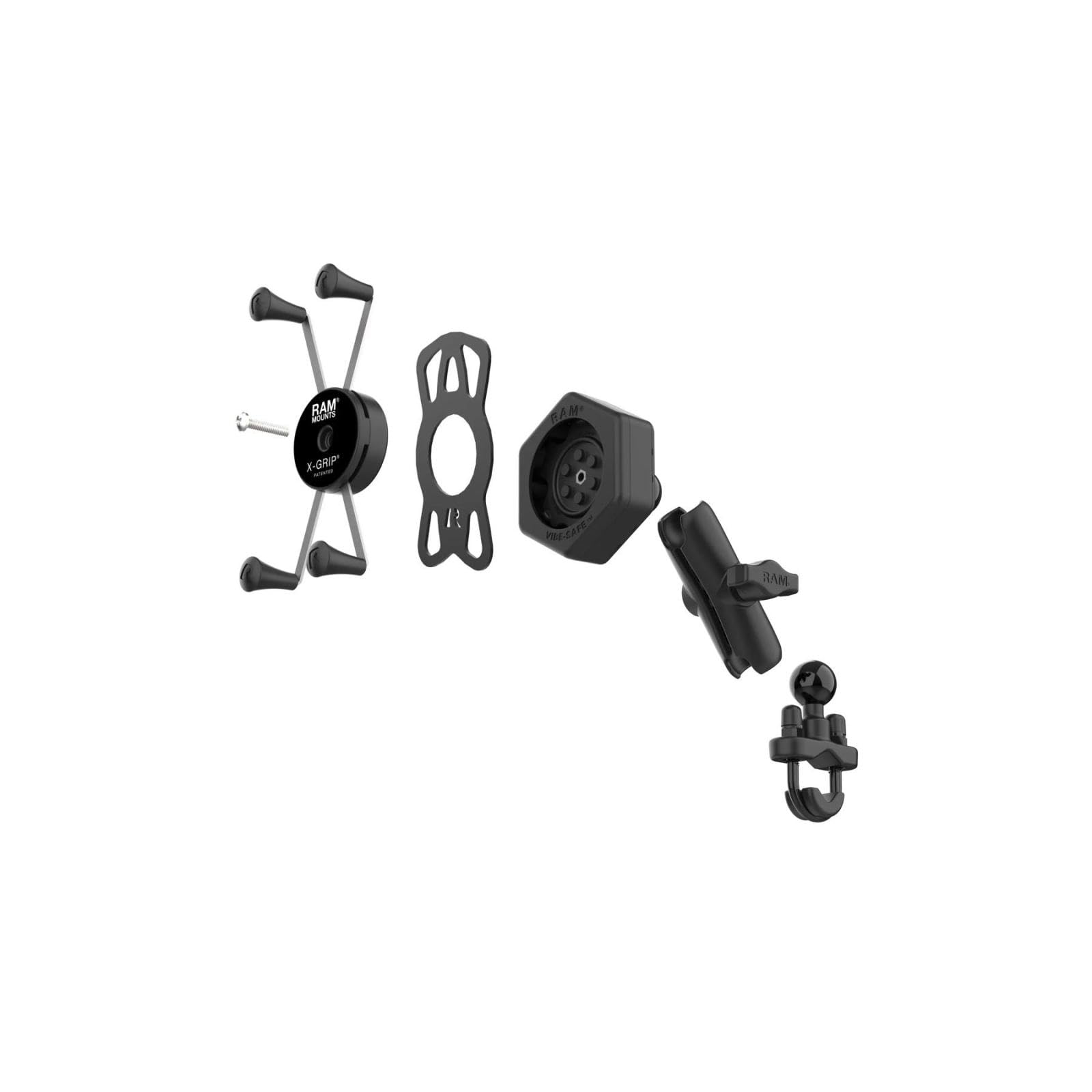 Amazon | ラムマウント(Ram Mounts) 防振Xグリップ(M)＆U字クランプ
