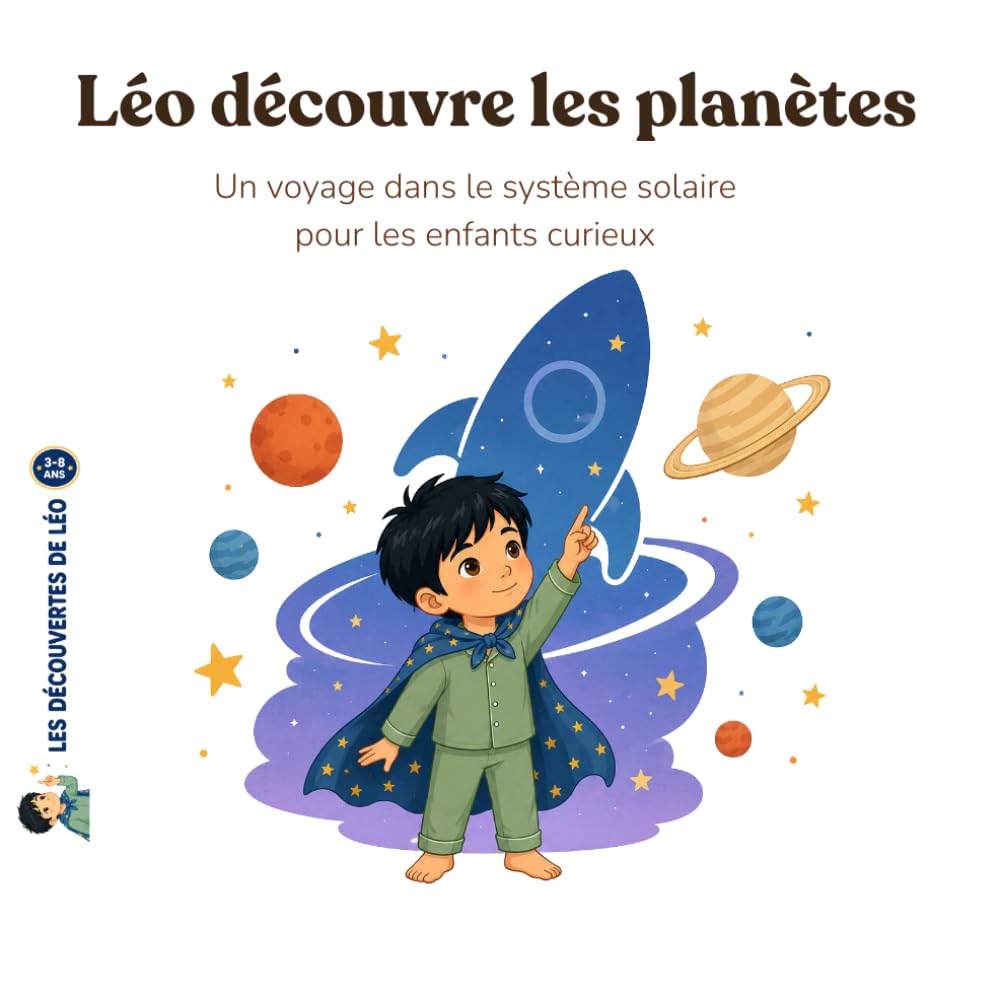 Léo découvre les planètes: Le système solaire expliqué aux enfants curieux (Les découvertes de Léo)