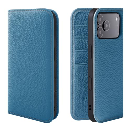 HANATORA for iPhone 17ProMax �P�[�X �蒠�^ �{�v �X�}�z�P�[�X �X�}�z �X�^���h �R�[�h�z���_�[ �t�� �V�������N�J�[�t���U�[ �}�O�l�b�g�Ȃ� �V�A�� PH-17ProMax-Cyan �M�t�g �a���� ���� �j�� �ޏ� ���ꂳ
