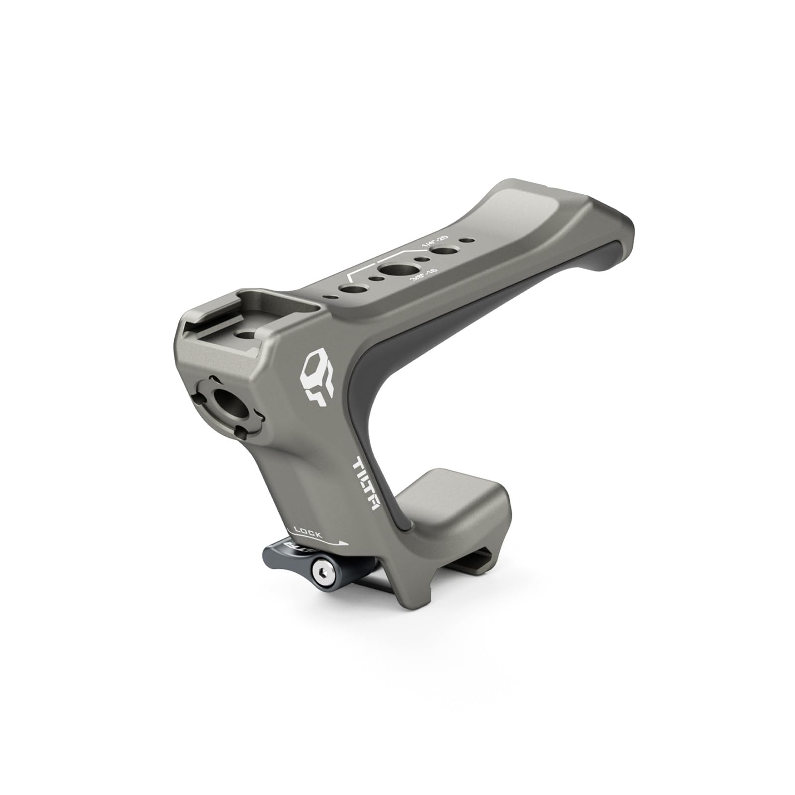 Tilta Compact NATO asa Superior para la Jaula de la cámara Compatible con A7 IV, Panasonic GH6 - Gris Titanio TA-QRTH7-TG