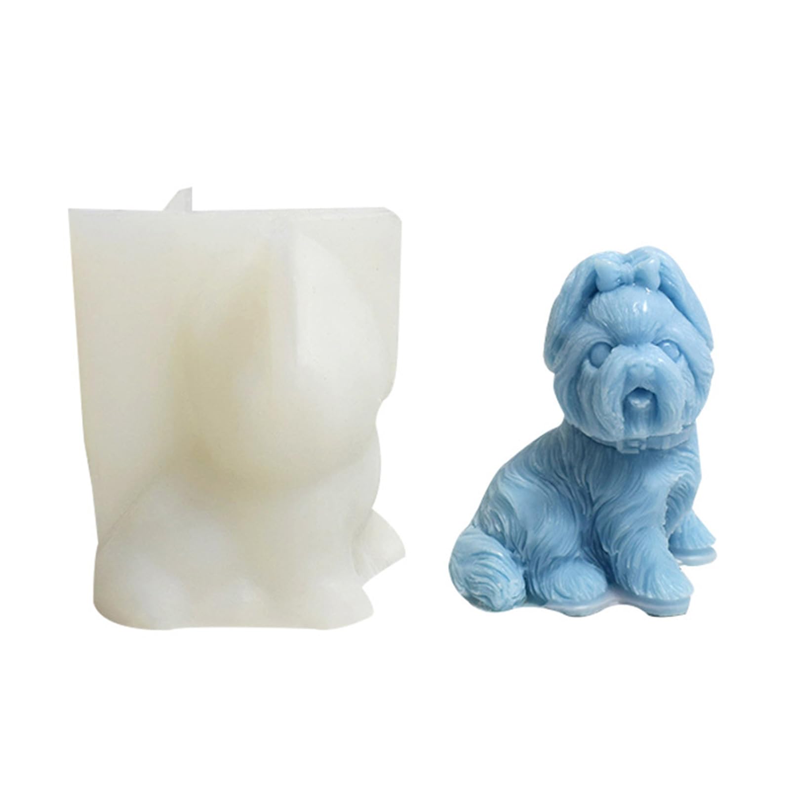 Yhplxyuus Dogs Silicone Molds Lovely Puppy Castings Baking for Soap Cake Chocolate Sweet Lovely Dogs Silicone Soap Puppy Resin