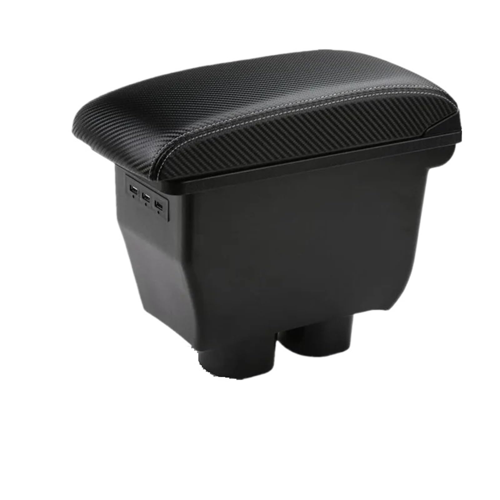 UMDJJU For Toyota For Avanza For Rush For Aruz Car Armrest Box Dedicated Retrofit Interior Storage Accessories Car Centre Console Armrest Box(3C carbon fiber 3usb)
