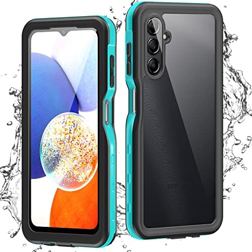 Clograly for Samsung Galaxy A14 5G Waterproof Case, with Built-in Screen Protector, Full Protection Shockproof Dustproof Phone Case for Samsung Galaxy A14 5G (Blue)