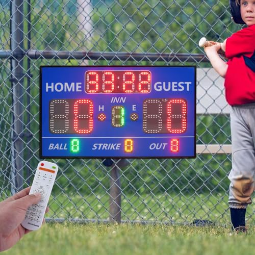 Marcador electrónico LED portátil para béisbol miniatura 7