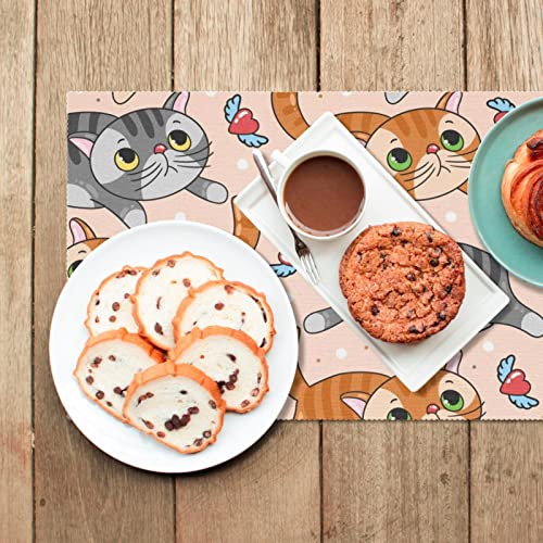 Set de table chat anti-rayure et antidérapant pour table bois - 7