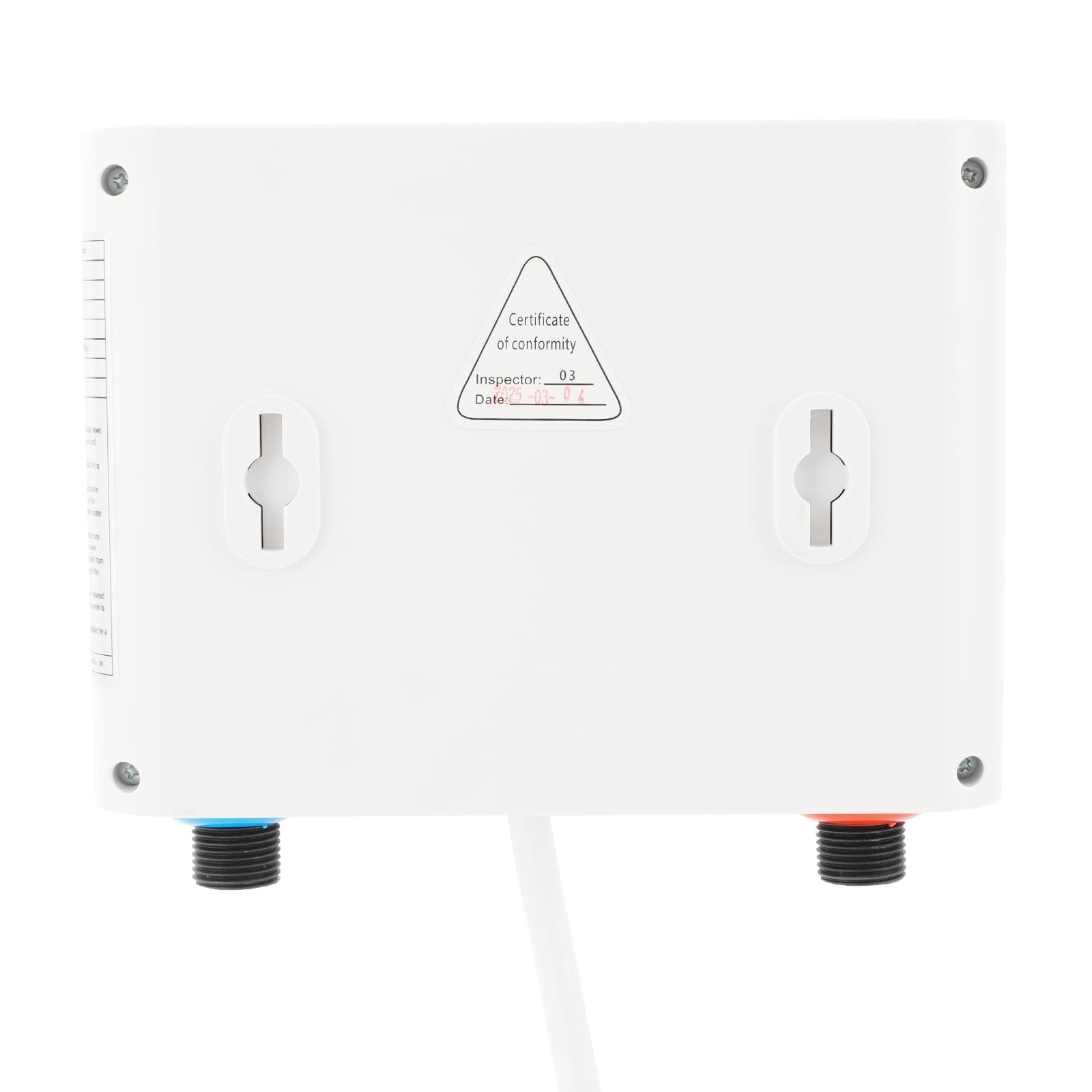 Mini chauffe-eau instantané avec affichage LED 5500 W - Petit chauffe-eau instantané - Chauffe-eau électrique de 30 à 55 °C - Montage mural - Autonome
