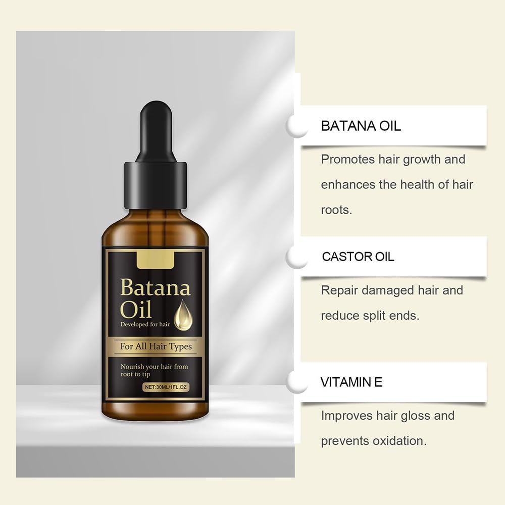 El aceite for el cuidado del cabello contiene aceite de ricino
