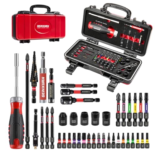42Pcs Tools Set Packaged with Heavy-duty Tool Box, Include Screwd...