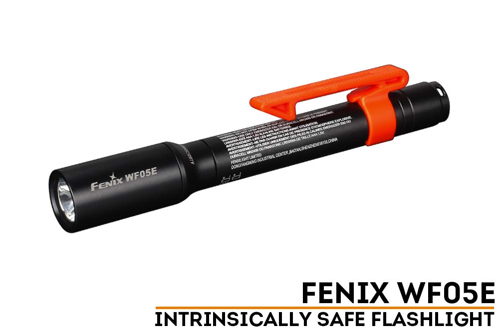 EdisonBright Fenix WF05E 85 Lumen Intrinsically Safe Flashlight BBX4 Battery Carry case