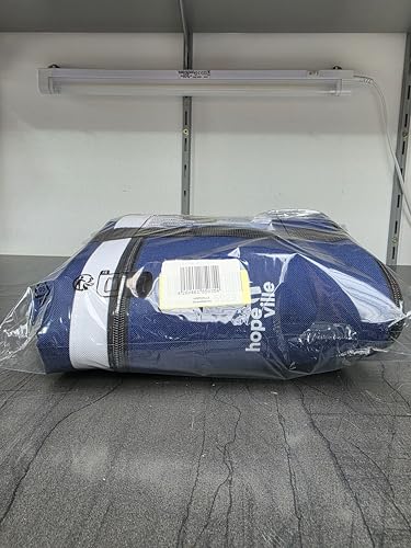 Grand sac de plage imperméable avec fermeture éclair bleu blanc