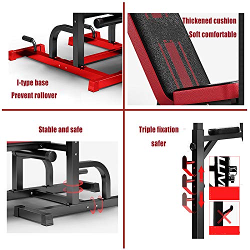 Adjustable Weight Bench Set, 1100Lbs Load Bearing Bench Press Set with Bar Strength Training Benches for Home Gym Exercise Abdominal Muscles Muscles Back Muscle Pectoral(Excluding Barbell)
