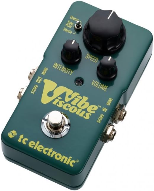 TC ElectronicVISCOUS VIBE Awesome Vibe Pedal for Recreating the Legendary "Shin-Ei Uni-Vibe" Sound with Built-In TonePrint Technology, Compatible with PC and Mac