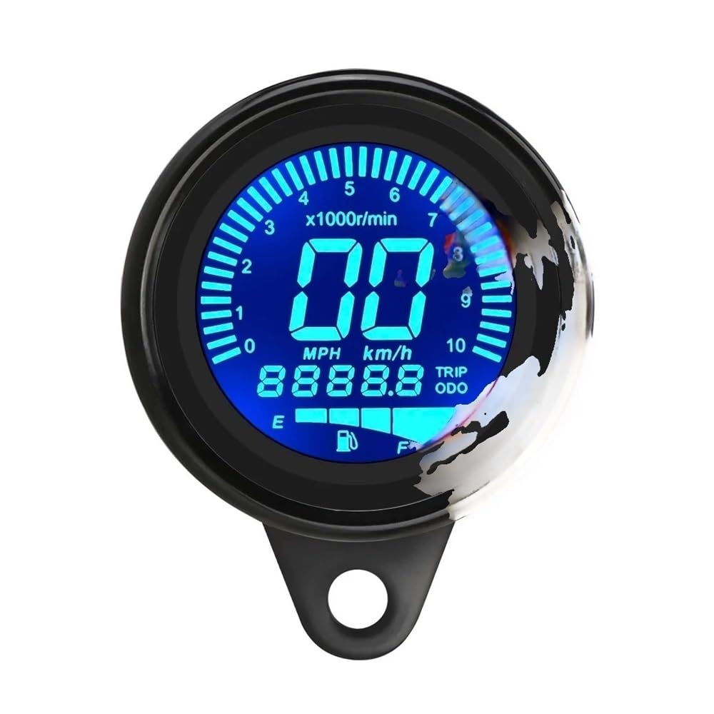 Compteur de Vitesse Digital Moto Compteur Kilométrique Universel pour Moto, Compteur De Vitesse Numérique, Tachymètre, Indicateur, Double Compteur De Vitesse, Odomètre, Tableau De Bord