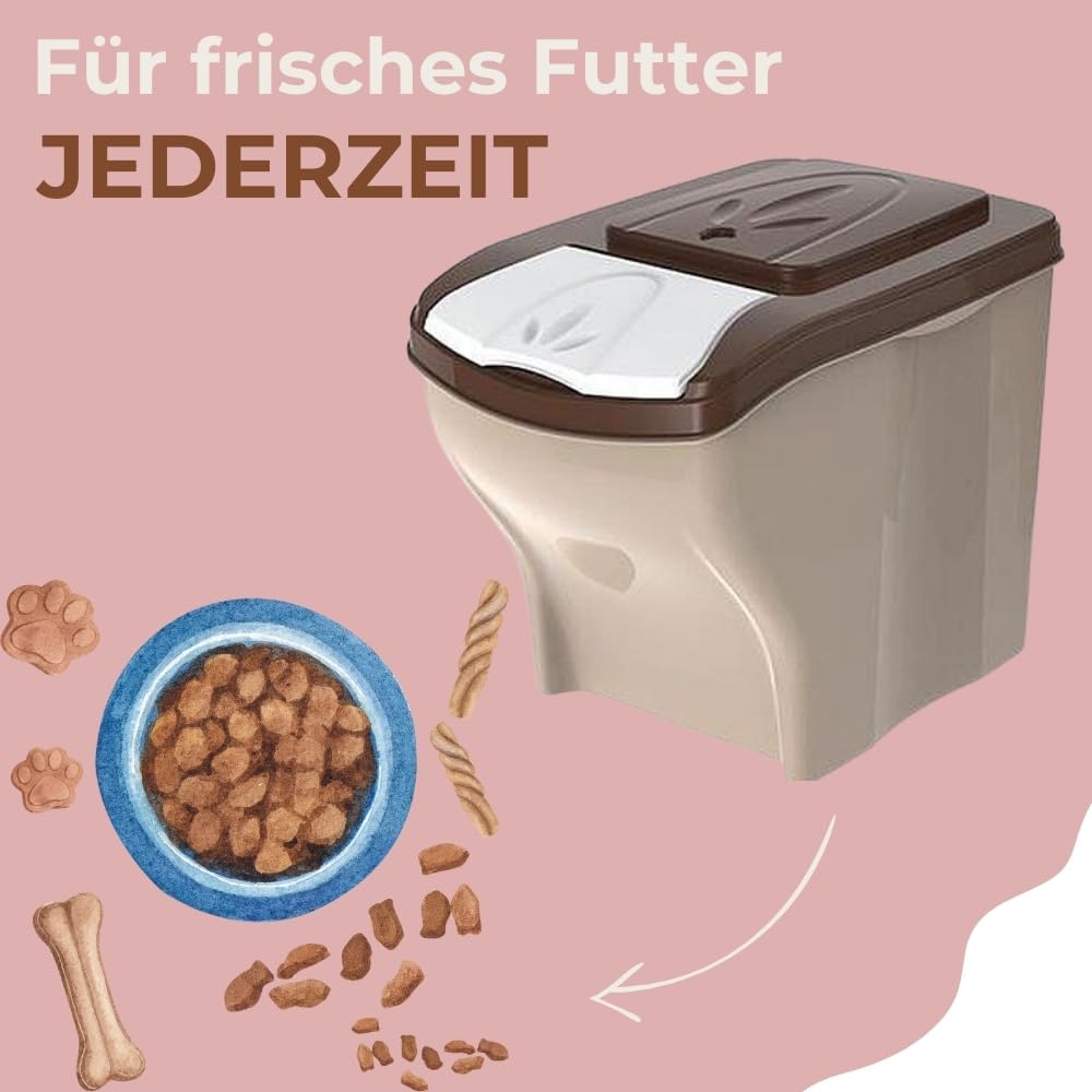 GarPet 3er Set Hundefutter Aufbewahrung Futtertonne Hund Futtereimer mit Deckel Hundefutter Box Katzenfutter Futterbox Hund Futtertonne Pferd Tierfutterbehälter Katze 60 L