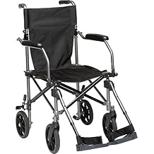 HEALTHLINE Transport Wheelchair Light Weight With Carrying Bag