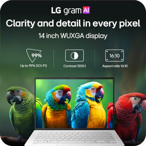 Image of LG gram 14-inch Thin and Lightweight Dual AI Laptop Computer, Windows 11 Home, Copilot+ PC, Powered by AMD Ryzen AI 5 435 Processor, 32GB RAM, 1TB SSD - Obsidian Black