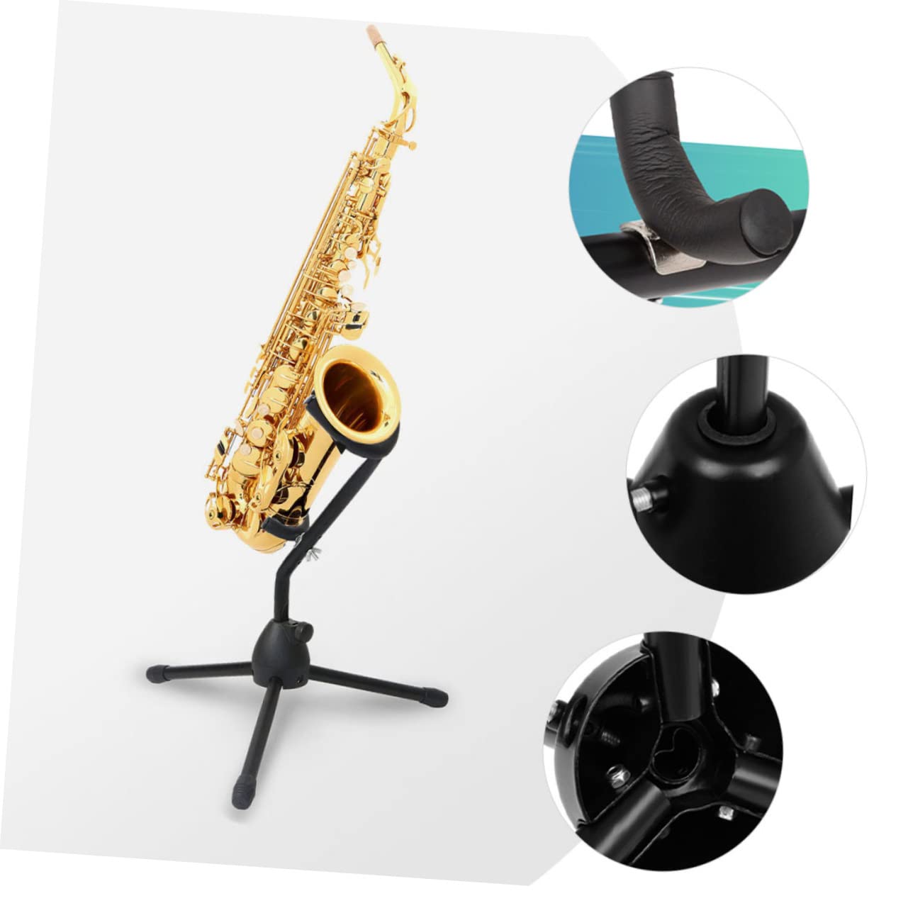 COSMEVIVI Saxophone Rack Saxophone Stand Wall Mount Foldable Rack Holder Sax Bracket Home Supplies