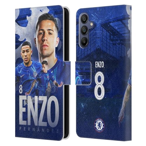Étui Cuir Samsung Galaxy A15 Chelsea FC protégeant votre mobile et vos cartes avec élégance