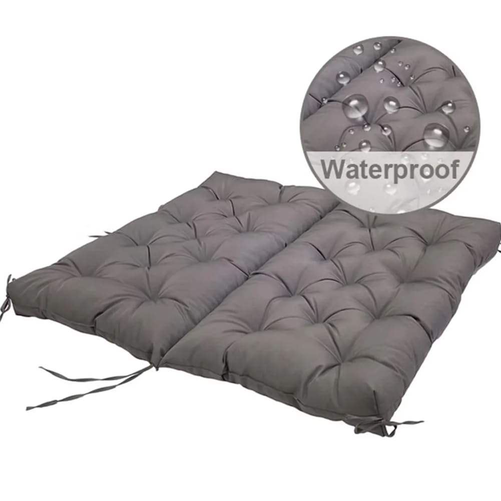 Comodo cuscino per panca da giardino, per patio e sala da pranzo al chiuso, design moderno trapuntato, cuscino spesso, 100 x 100 cm, perfetto per mobili e uso esterno