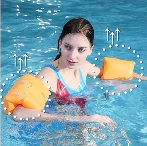Image of Swimming Arm Bands for Kids Adults | Arm Floats | Swim Wings | Swim Float Band | Floater Sleeves Swimming Rings
