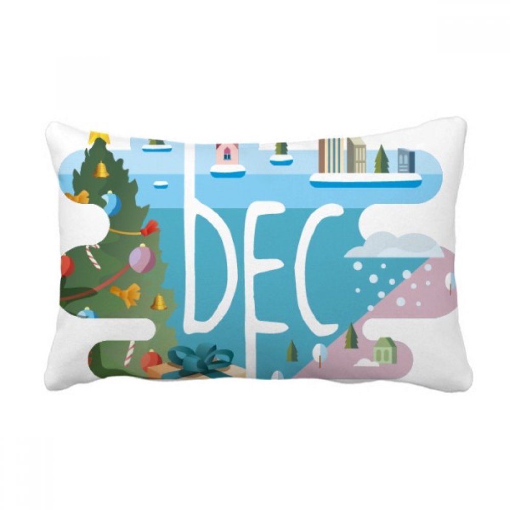 Coussin lombaire Décembre 40x60 cm oreiller de canapé multicolore