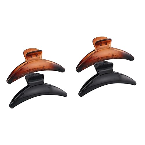 FRCOLOR 4 pinzas de mandíbula de luna para mujer, decoración de mandíbula, clip de mandíbula simple, clips de ducha para pasadores de pelo para