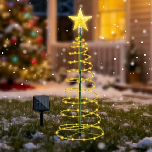 Mineup Weihnachtsdeko Aussen Solar, 50CM Solar Weihnachtsbeleuchtung...