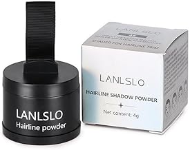 Natural Hairline Powder, Shading Sponge Pen, Shadow Powder Stick Black - Quick Root Touch-Up for Cover Gray Hair (BLACK, 1 count (Pack of 1))