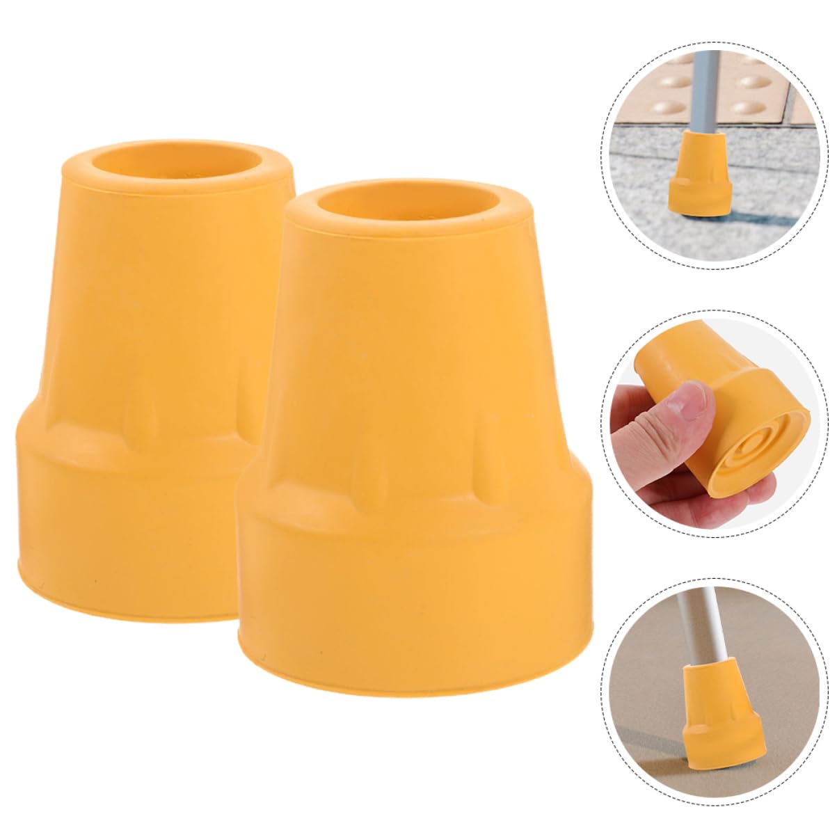5 Ensembles Embouts Antidérapants Pour Bâtons De Randonnée Tête Et Semelle Protection Pour Cannes Béquilles Embouts Pour Bâtons De Randonnée Embouts Robustes 2 pièces * 5