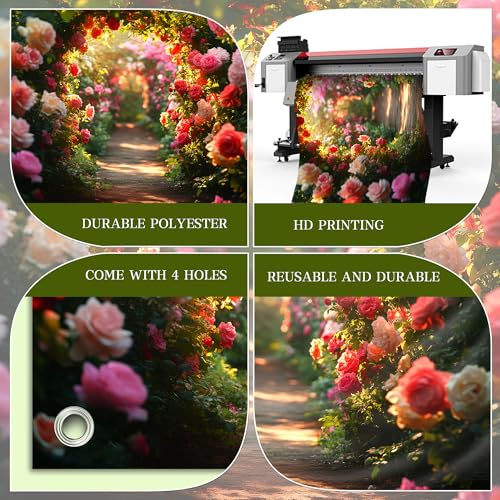 Fondo Fotográfico Arco de Flores 72 x 43 Pulgadas miniatura 5