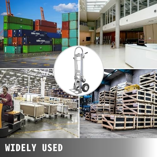 Carretilla plegable 3 en 1 con 4 ruedas resistente 1000 lbs miniatura 2