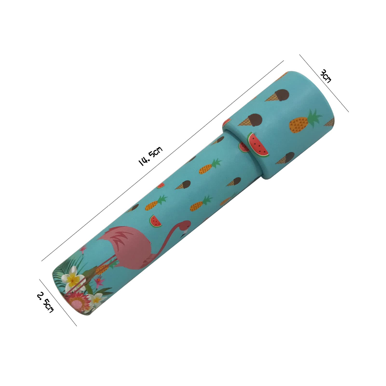 12PCS Kaleidoscope, Portable Colorful Rotatable Toy for Kids, with Cartoon Animal Prints, for Children's Day