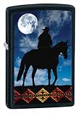 Zippo Black Matte Cowboy Moon Lighter