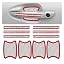 13pcs Bling Car Door Handle Scratch Protector, White Reflective Trim Stickers, Crystal Glitter Car Door Handle Protection Rhinestone Door Bowl Handle Strip And Decals Car Accessories For Women