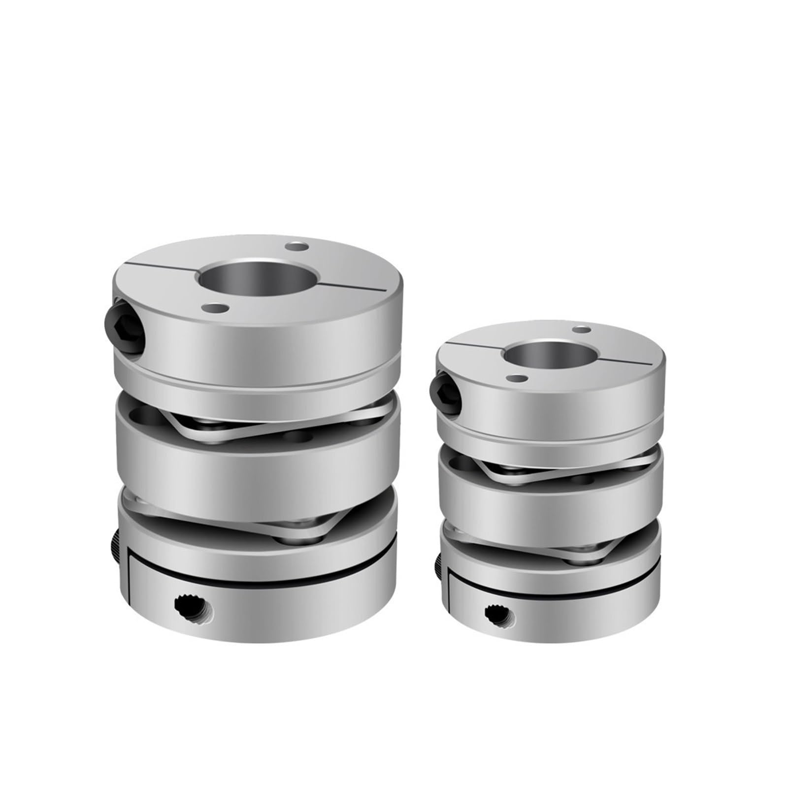 Conector elástico de acoplamiento de doble diafragma D68L74, D68 mm, L74 mm, codificador de servomotor paso a paso con husillo de bolas, 1 unidad