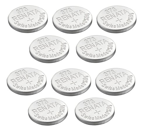 Renata Watch Battery Swiss Made Renata 373 or SR916SW 1.5V (10 Batteries, 373 or SR 916 SW)